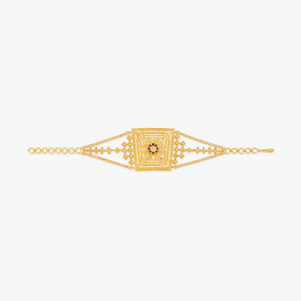 Stunning Bridal Gold Bracelet