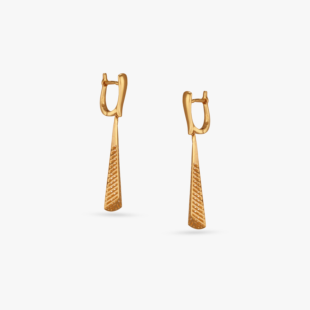 Timeless Taper Gold Hoop Earrings