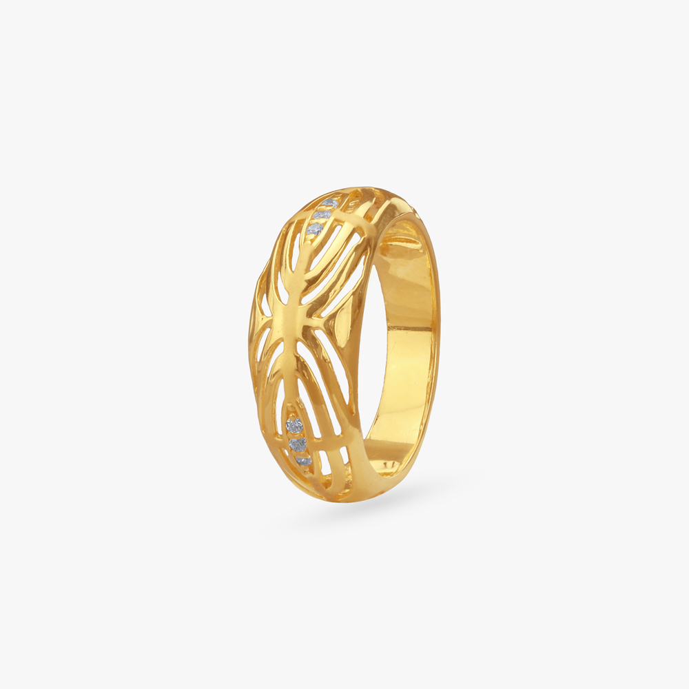 Luxe Stream Gold Ring
