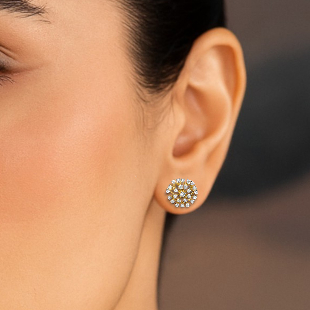 

Shimmering Dainty Diamond Stud Earrings