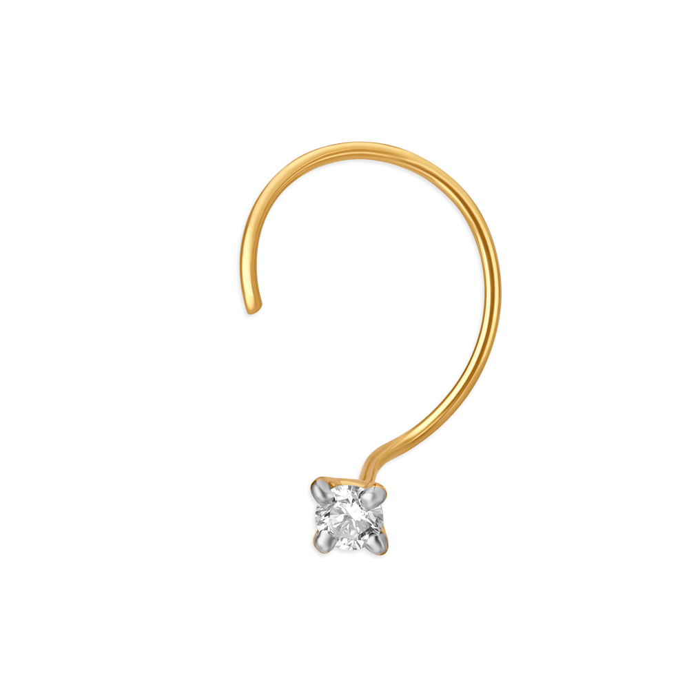 Sublime Gold and Diamond Nose Pin