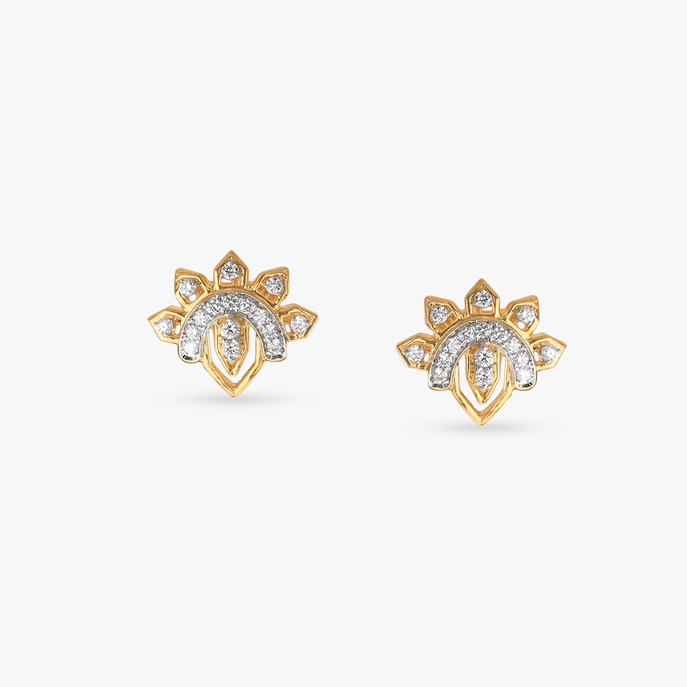 Bloom Bold Diamond Stud Earrings