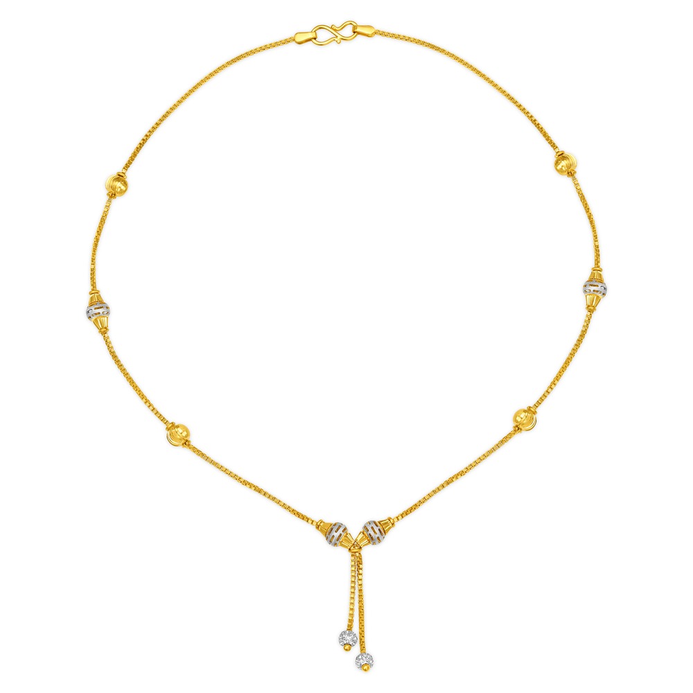 Rhodium Plated Gold Chain