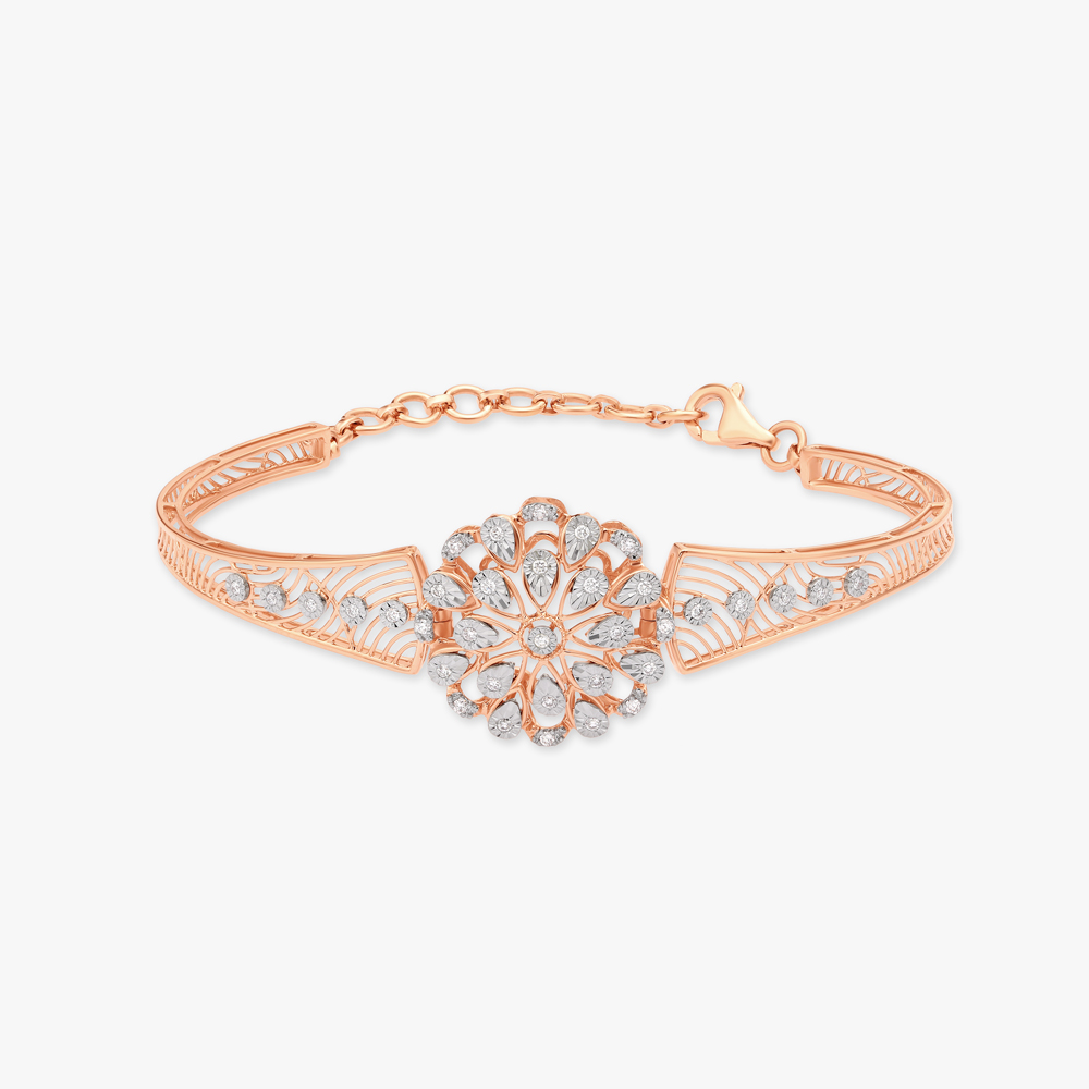 Flowering Field Diamond Bangle