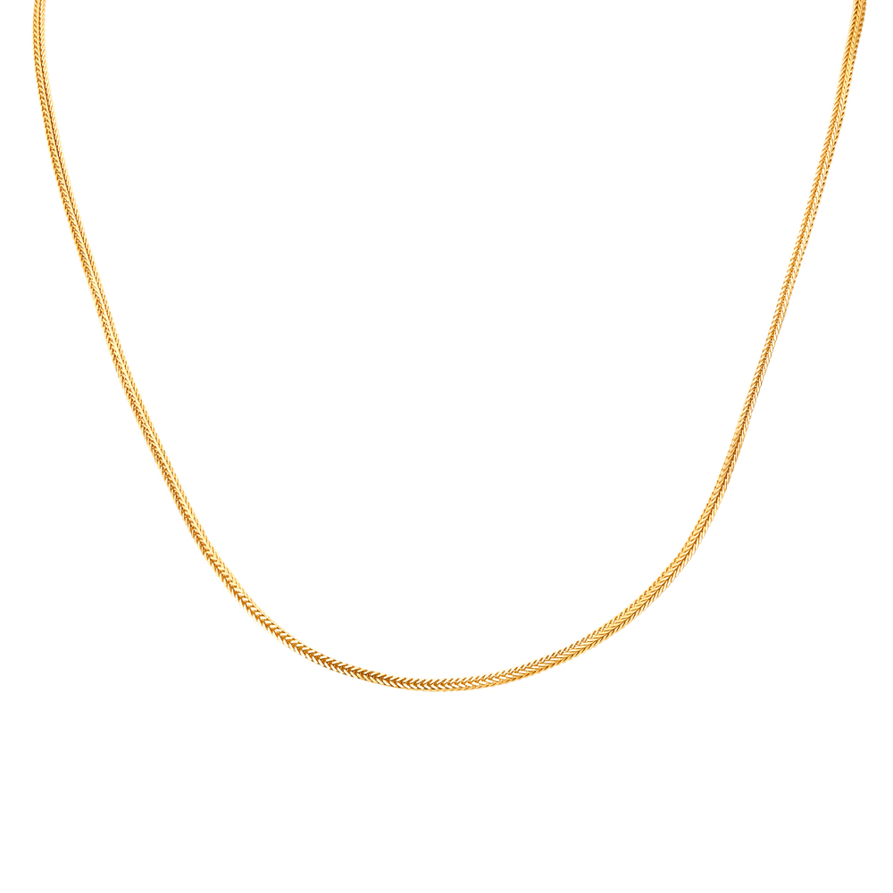 Glossy Gold Foxtail Chain for Men