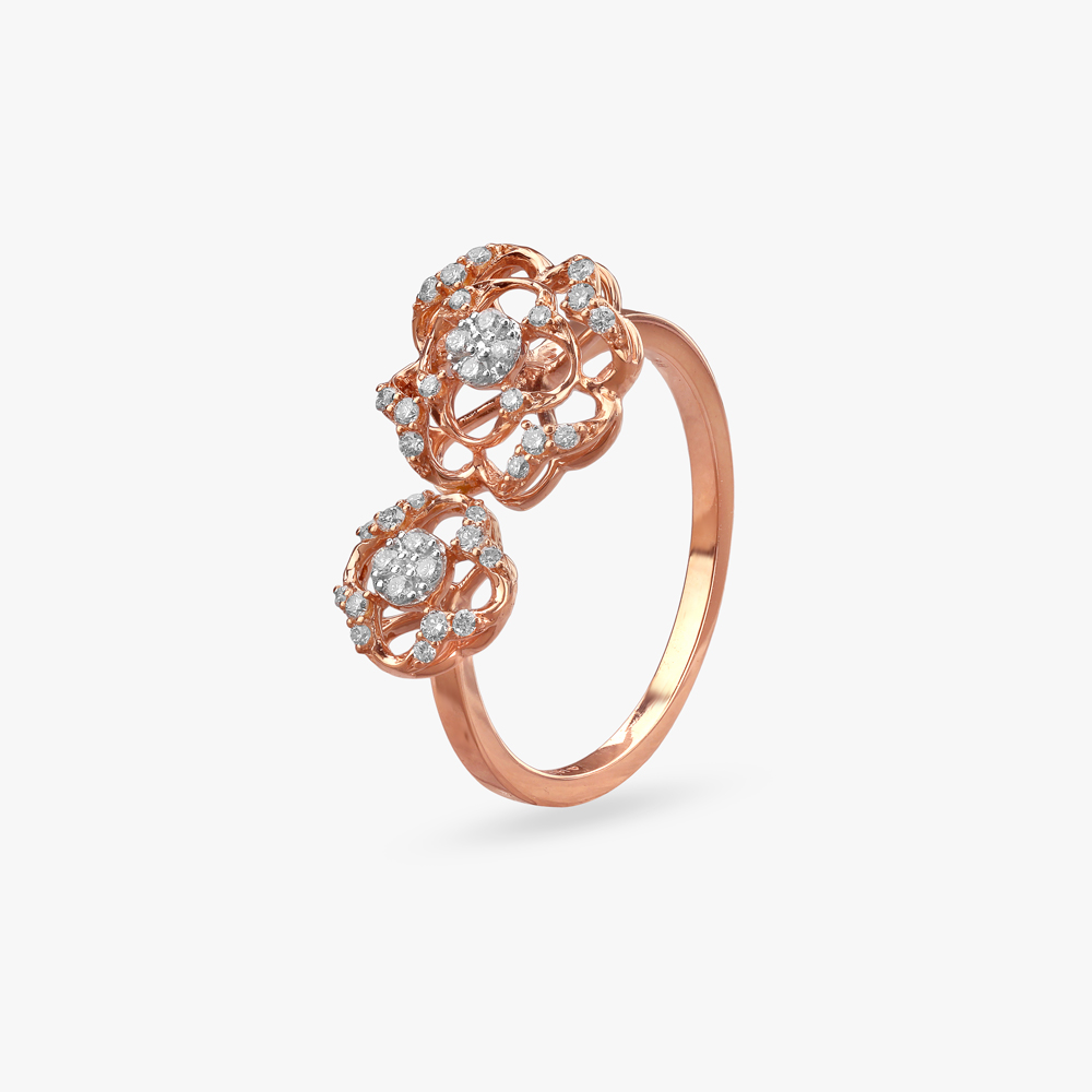 Blooming Grace Diamond Finger Ring