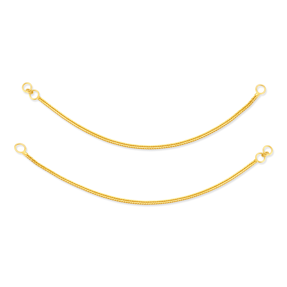 Slender 22 Karat Yellow Gold Chain Mattal