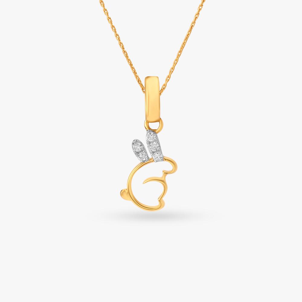 Hopping Delight Diamond Pendant for Kids