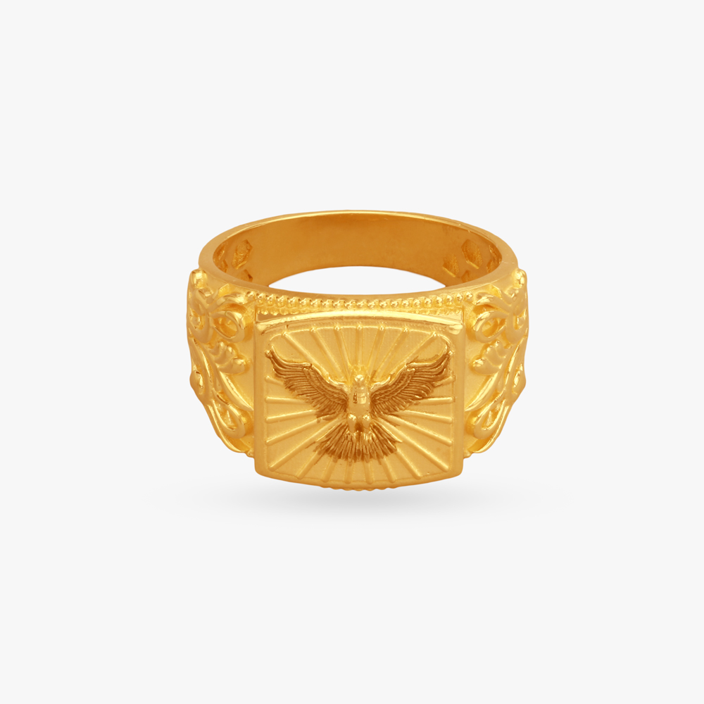 Soaring Majesty Gold Finger Ring for Men