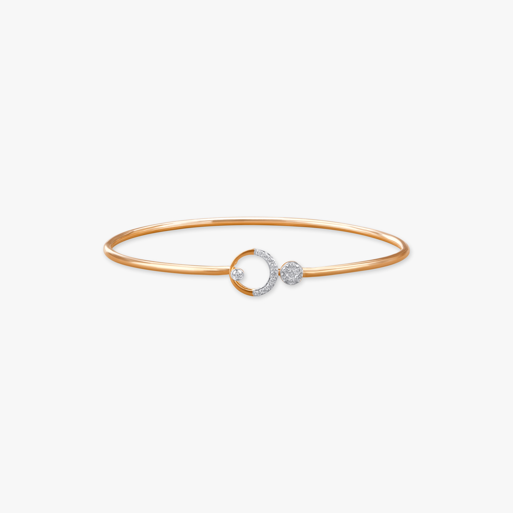 Circle Spark Diamond Bangle