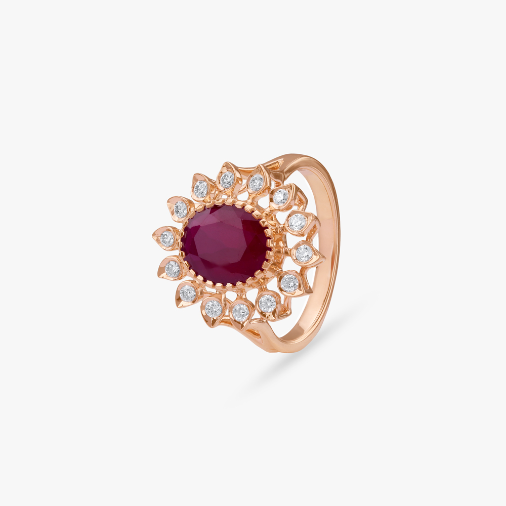 Regal Floral Diamond Ring