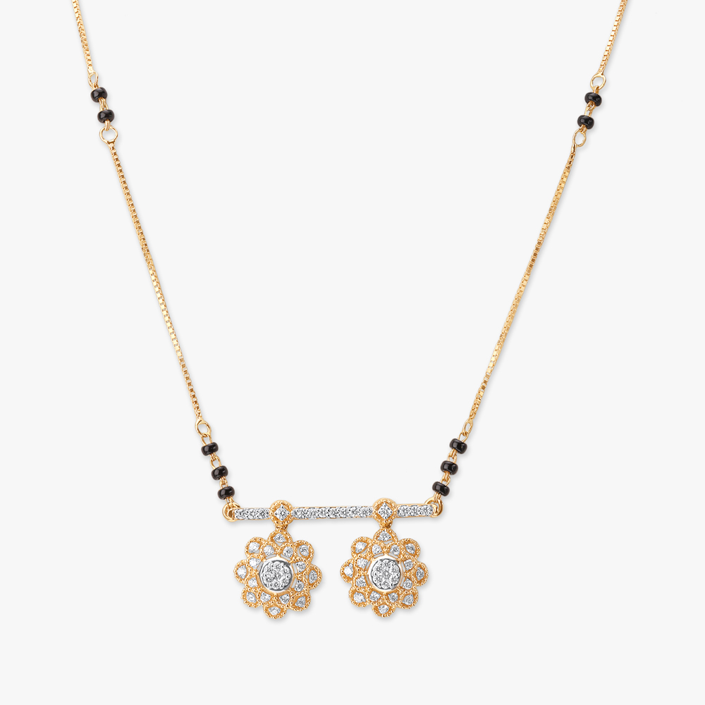 Playful Bloom Diamond Mangalsutra
