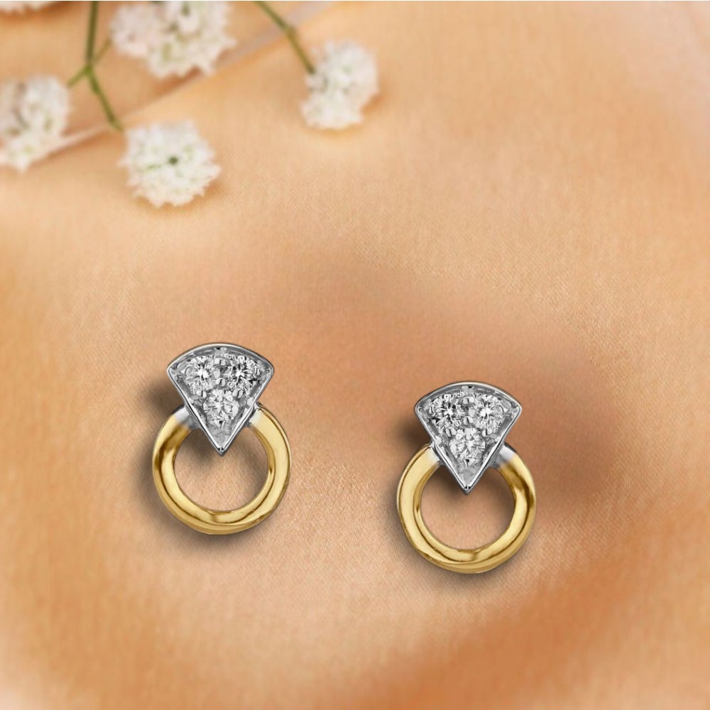 Precious Sparkles Diamond Stud Earrings For Kids