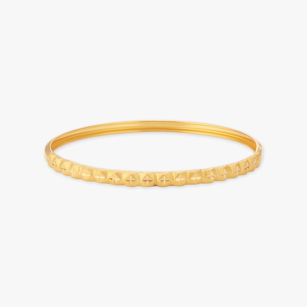 Gilded Groove Bangle