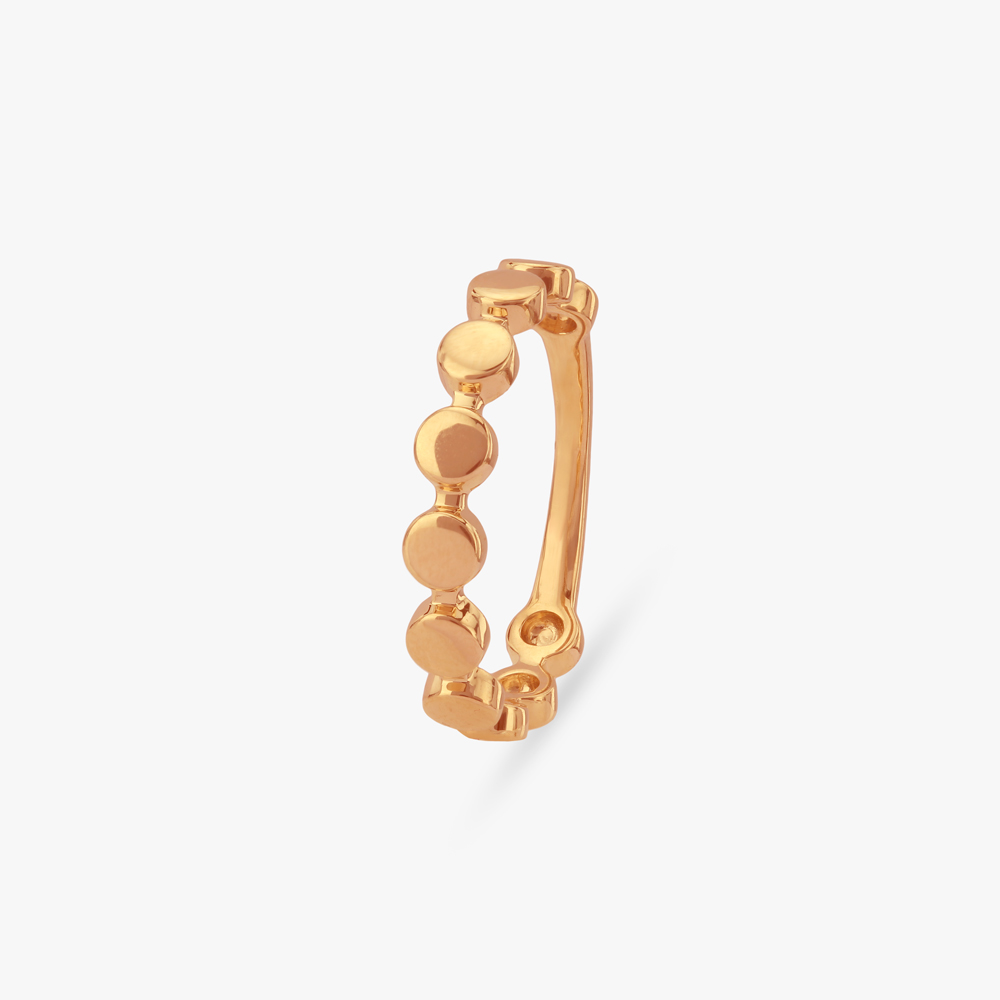 Minimal Bubble Gold Ring