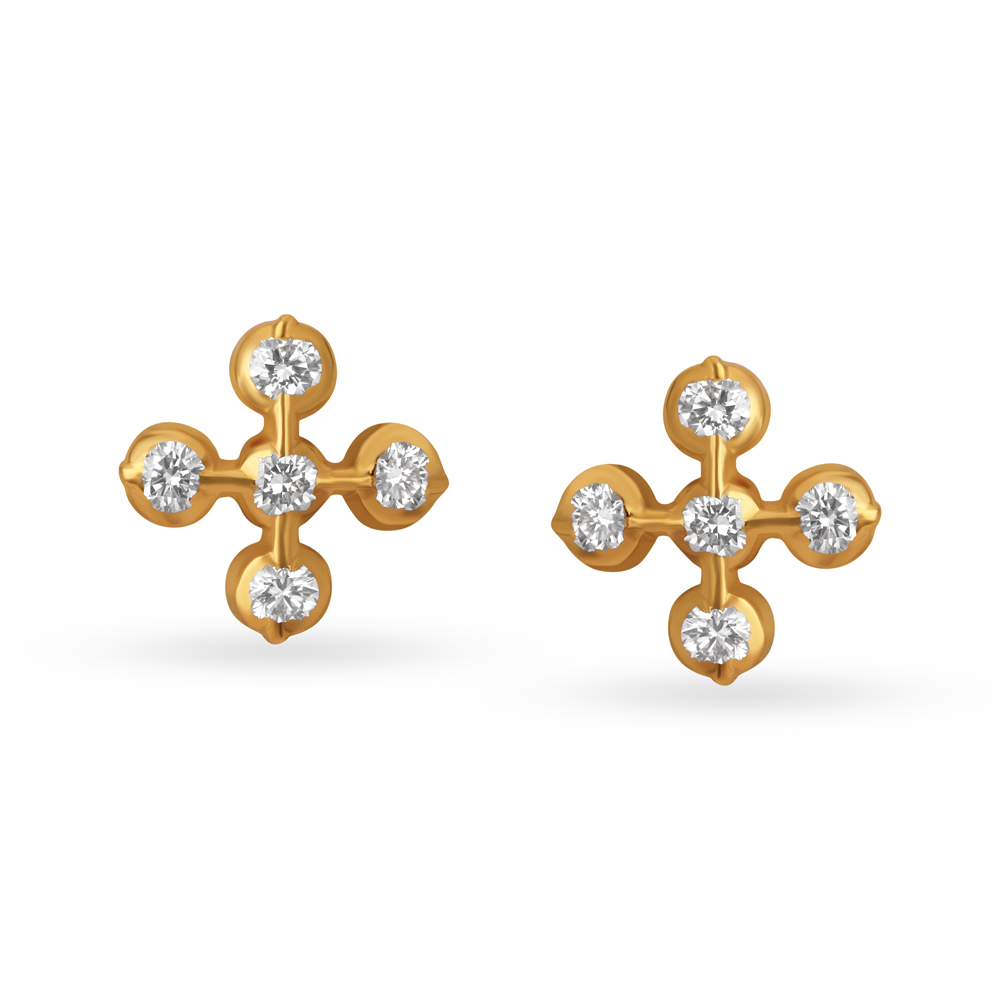 Charming Creative Diamond Stud Earrings