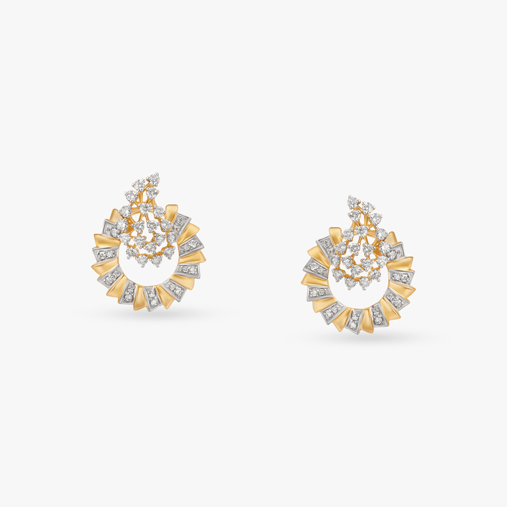 Sparkling Sophistication Diamond Stud Earrings