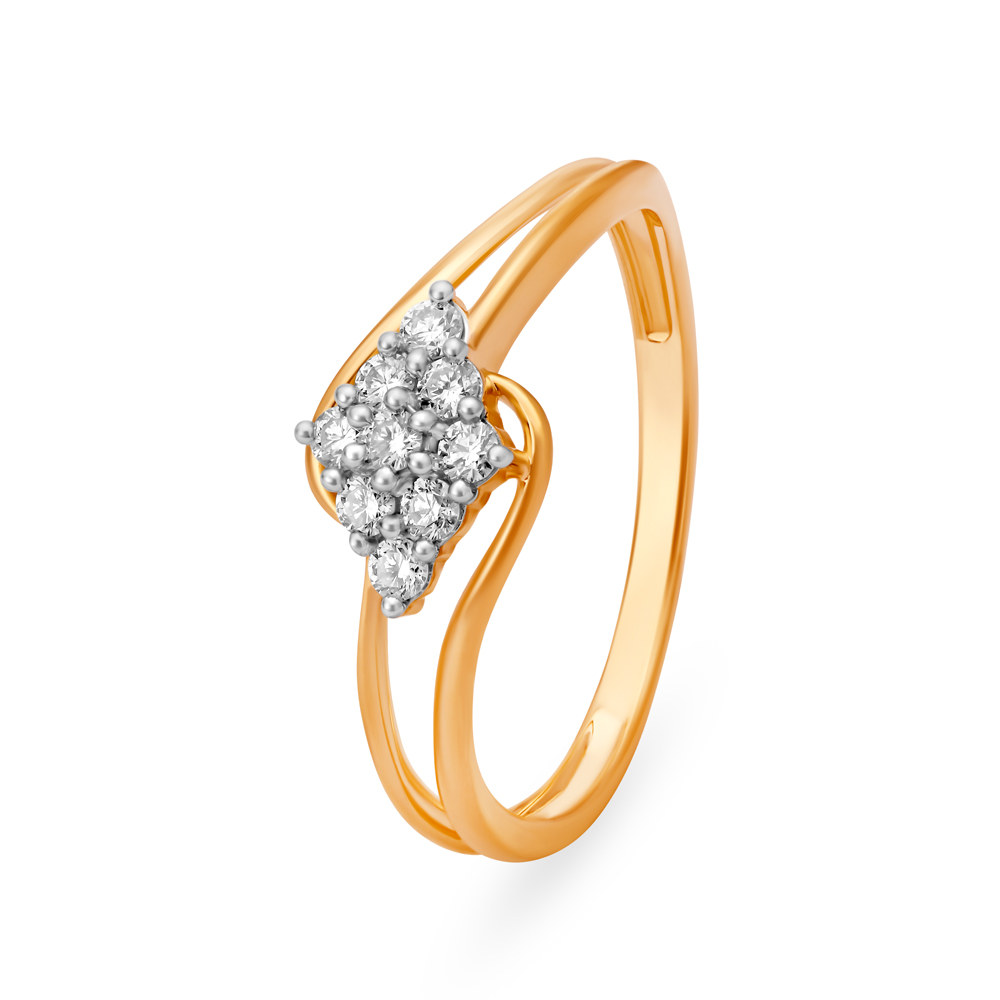 Sunbeam Cluster Diamond Ring
