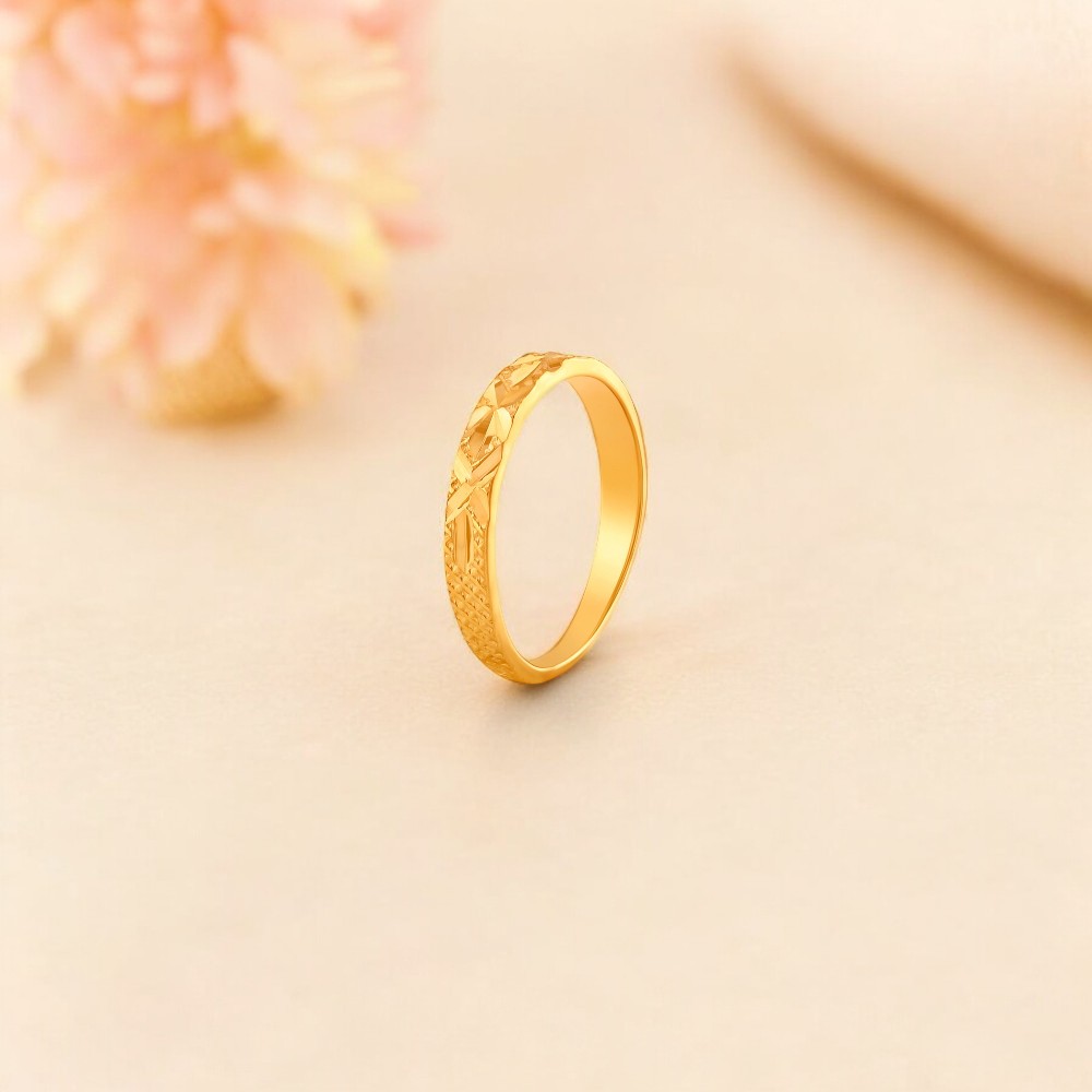 Brilliant Lattice 22 Karat Gold Ring