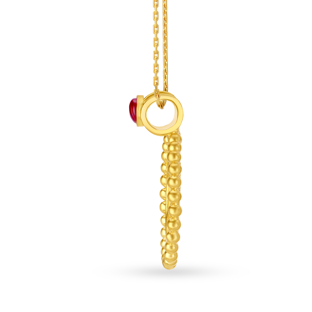 

Auspicious 22 Karat Yellow Gold Deity Pendant
