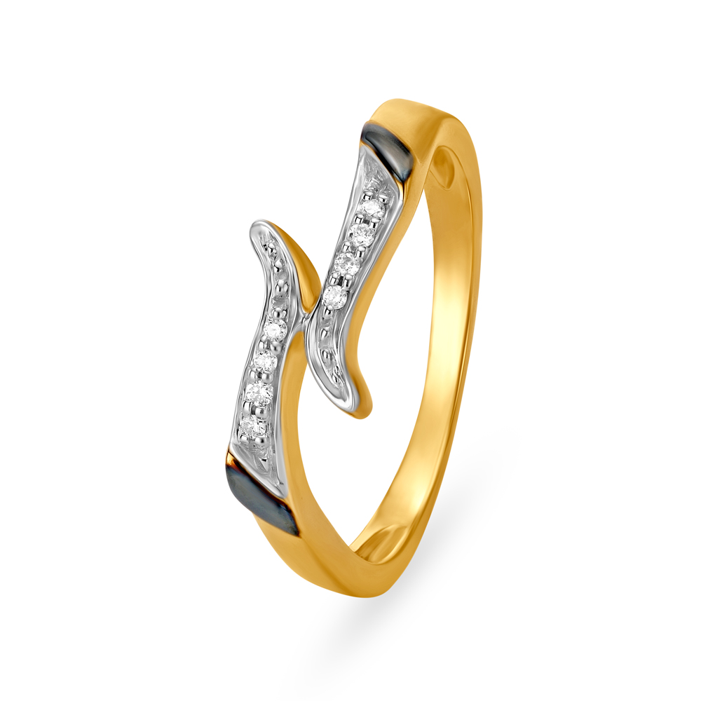 Infinity Wave Diamond Ring