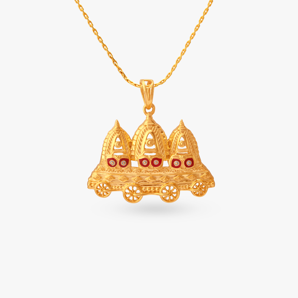 Divine Trio Gold Pendant