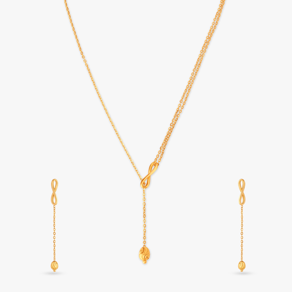 

Simple Elegance Lariat Necklace Set