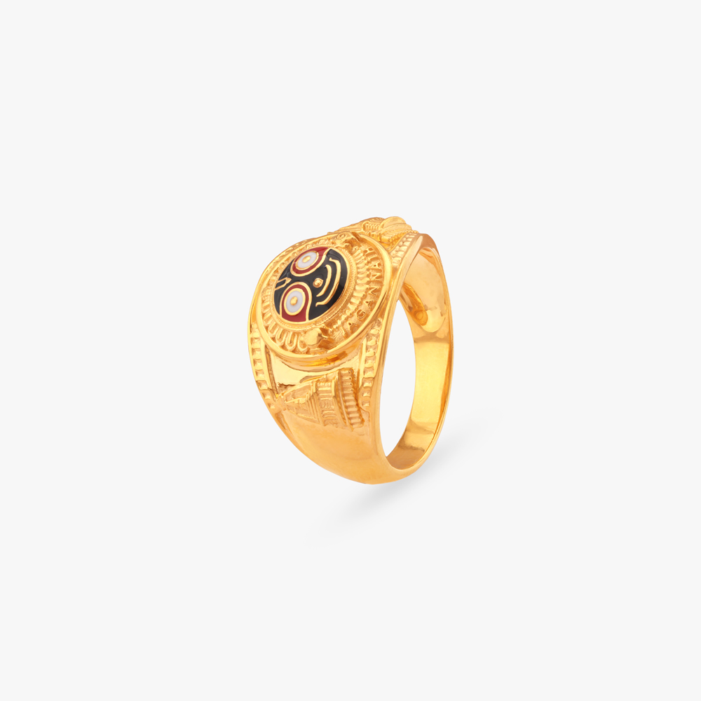 Majesty Jagannath Gold Ring for Men