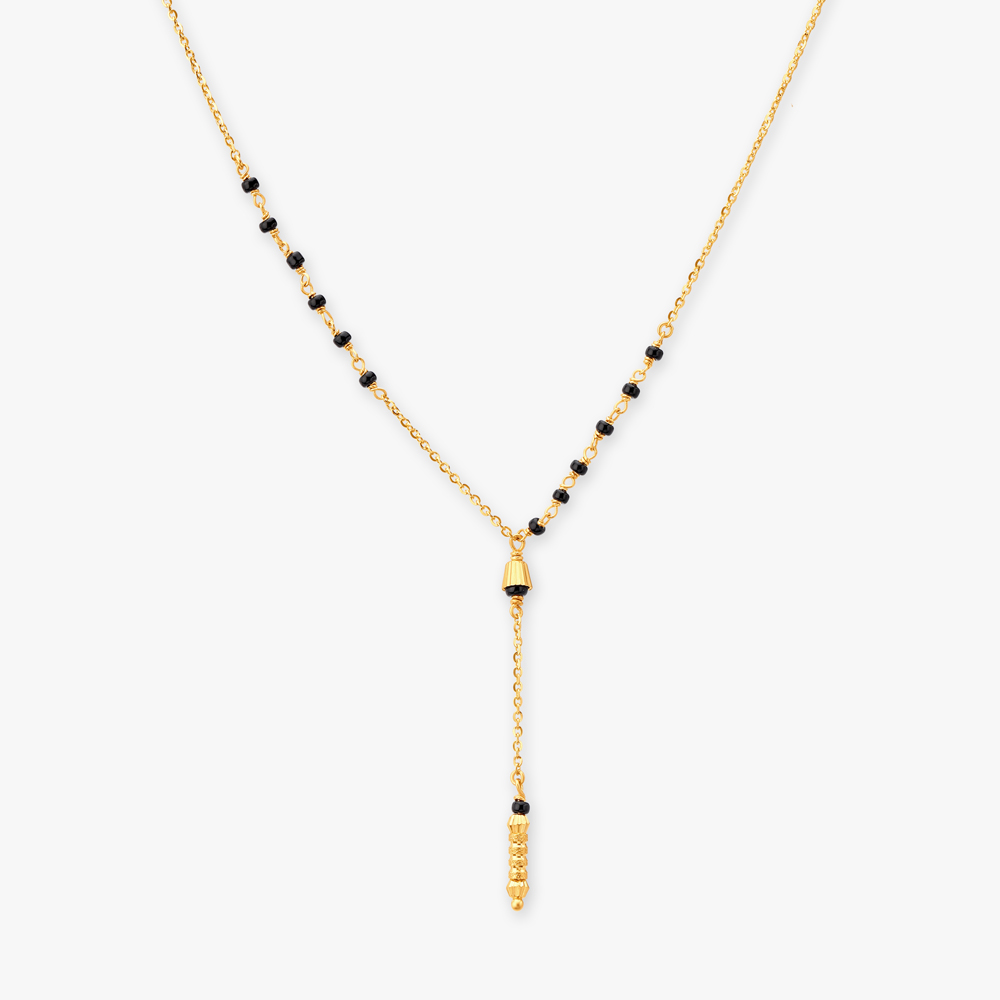

Asymmetric Gold Mangalsutra