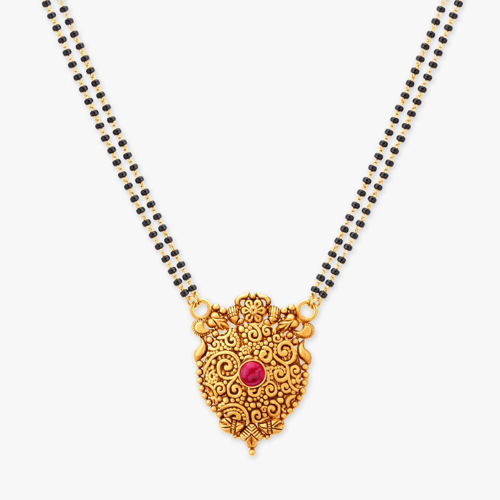 Floral Gold Mangalsutra