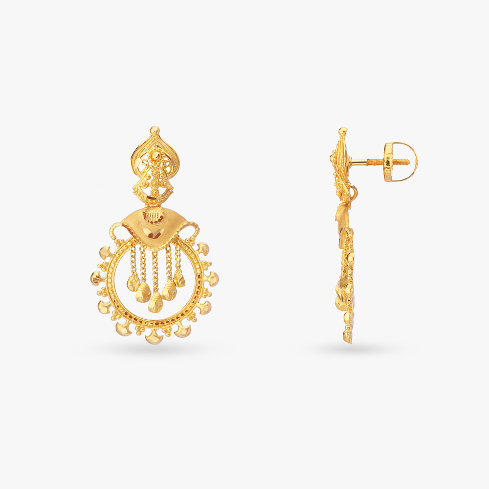 

Majestic Gold Drop Earrings