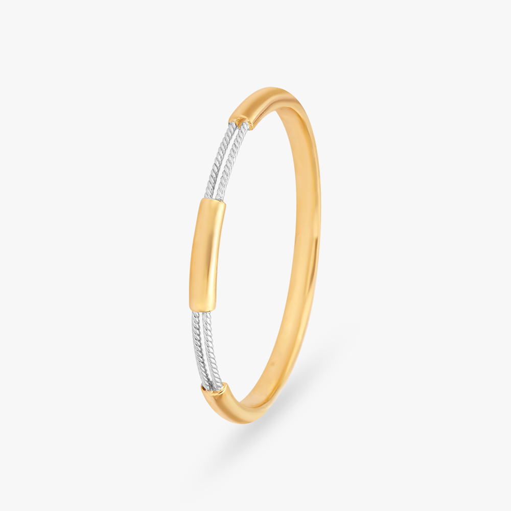 

Twisted Gold Bangle