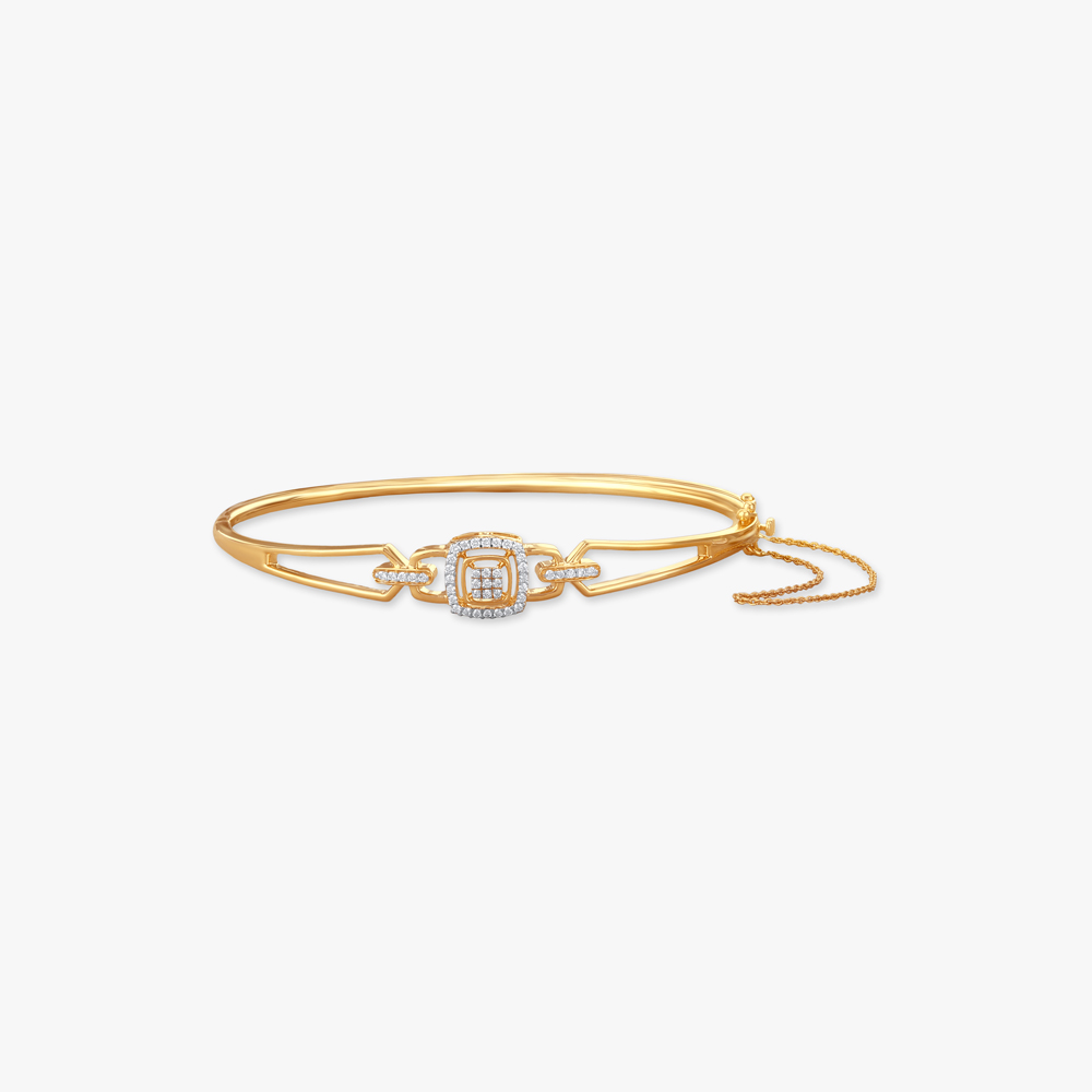 Vintage Frame Diamond Bangle