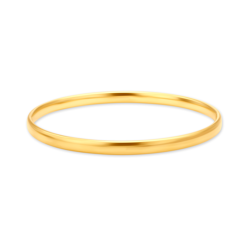 Polished Plain Gold Bangle
