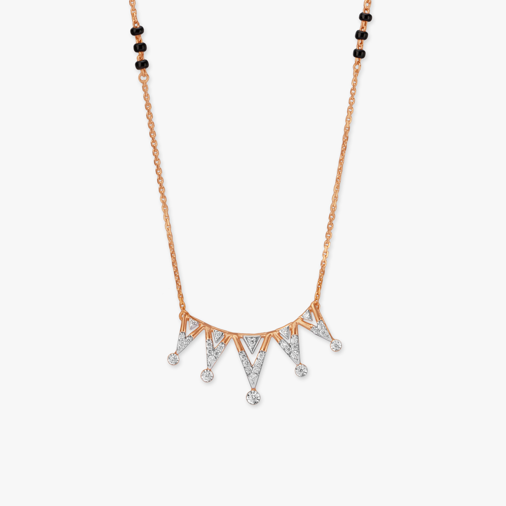 Glamorous Peaks Diamond Mangalsutra