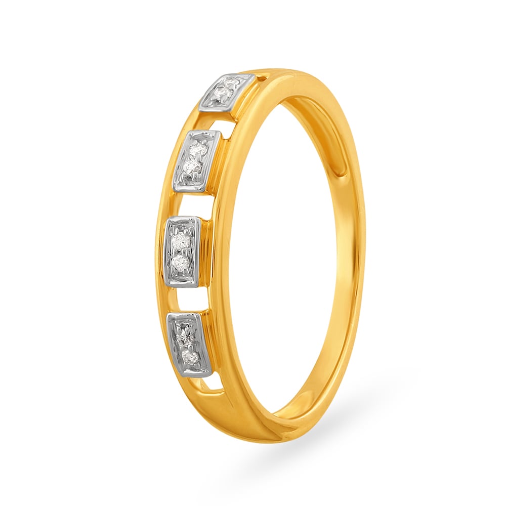 Radiant Rows Diamond Finger Ring