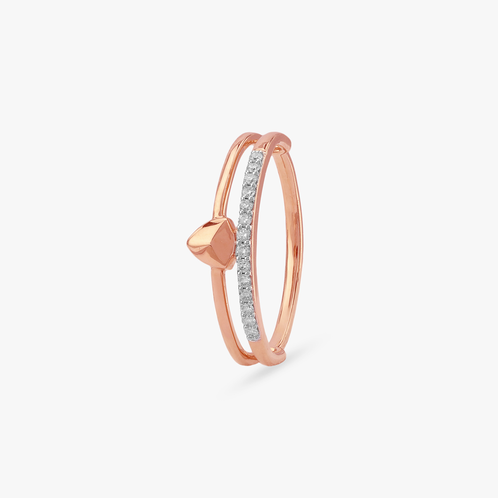 Blush Beam Diamond Ring