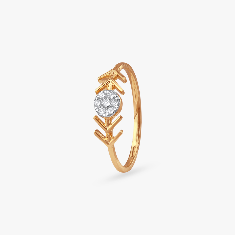 Bold Arrow Diamond Ring