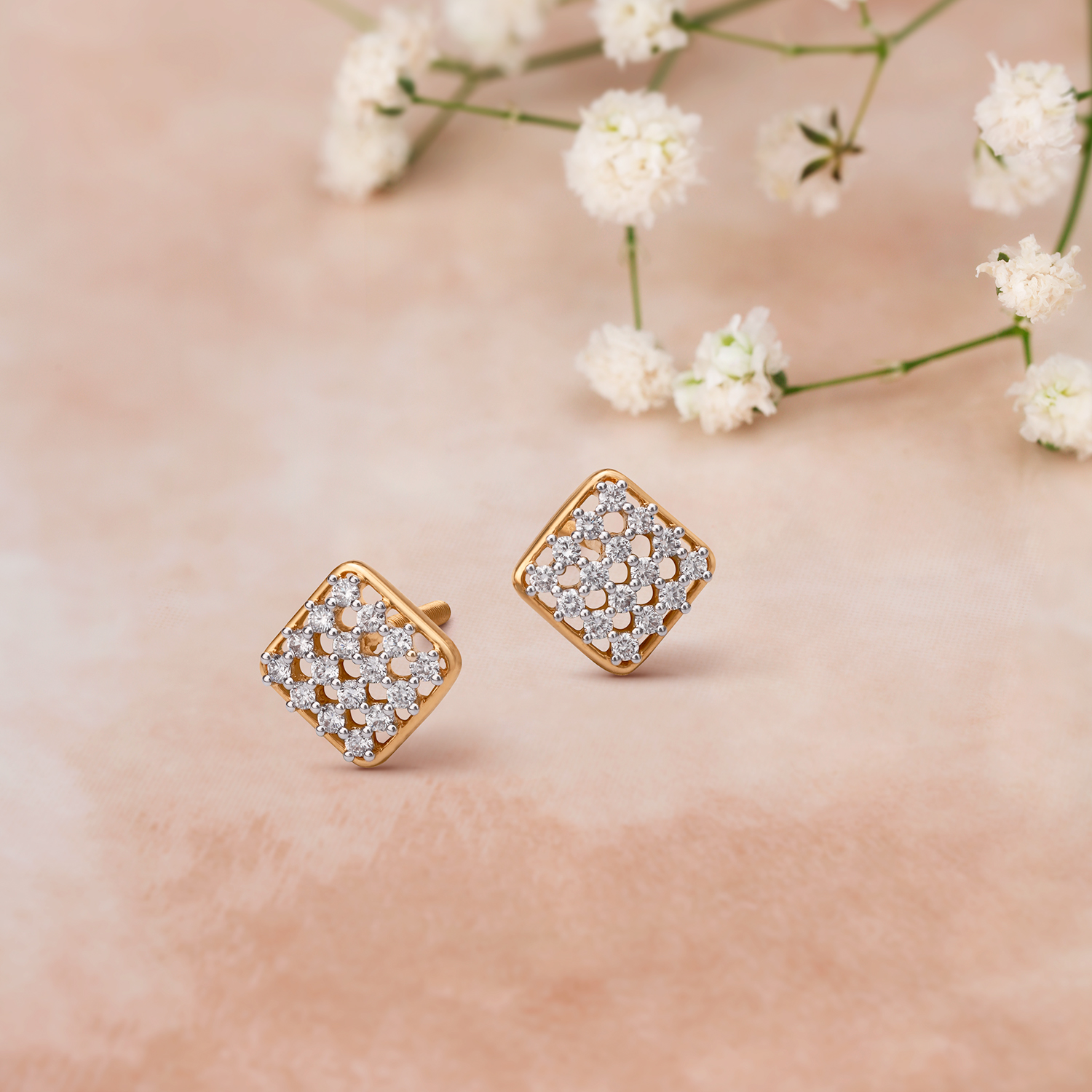Enigmatic Diamond Stud Earrings
