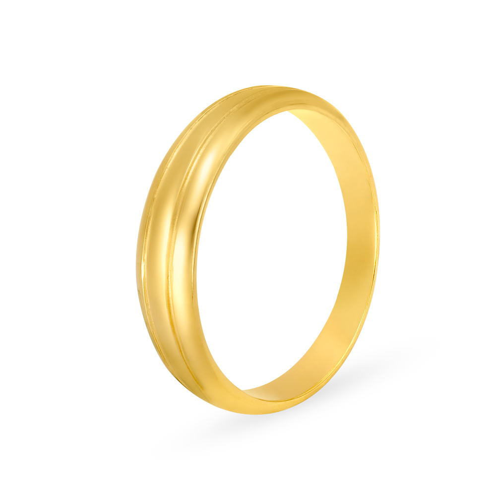 Delicate 22 Karat Yellow Gold Finger Ring