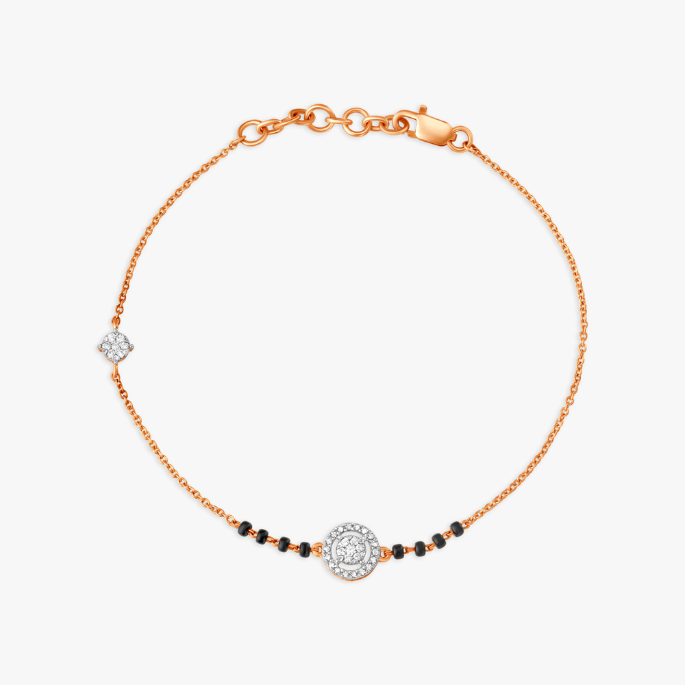 Eternal Love Diamond Mangalsutra Bracelet