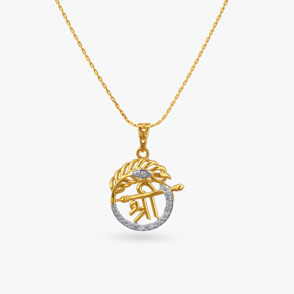 Shree Circle Gold Pendant
