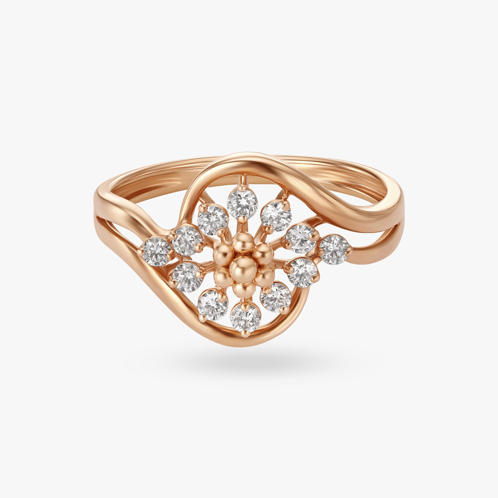 

Dainty Diamond Finger Ring
