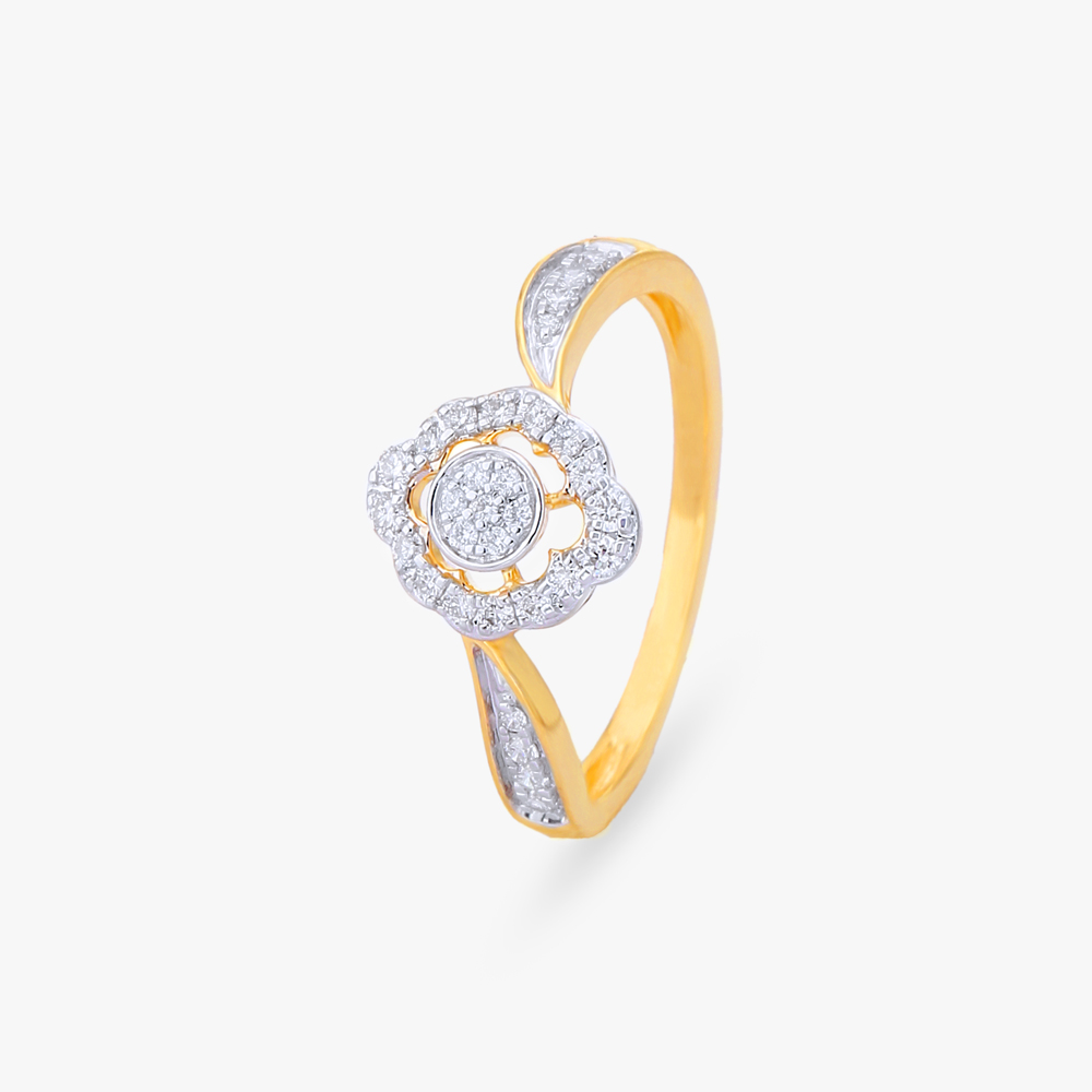 Blooming Diamond Finger Ring
