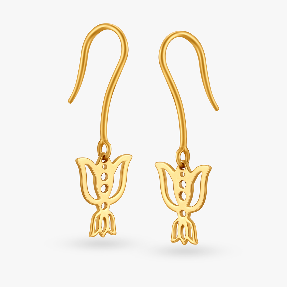 Unforgettable Lotus Hoop Earrings for Kids