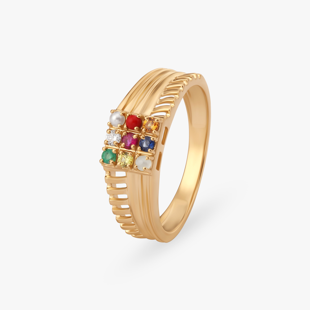 Regal Charm Navaratna Ring For Men