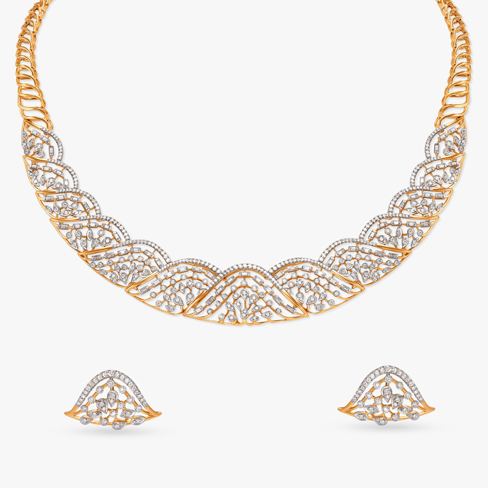 

Epitome of Grace Diamond Necklace Set