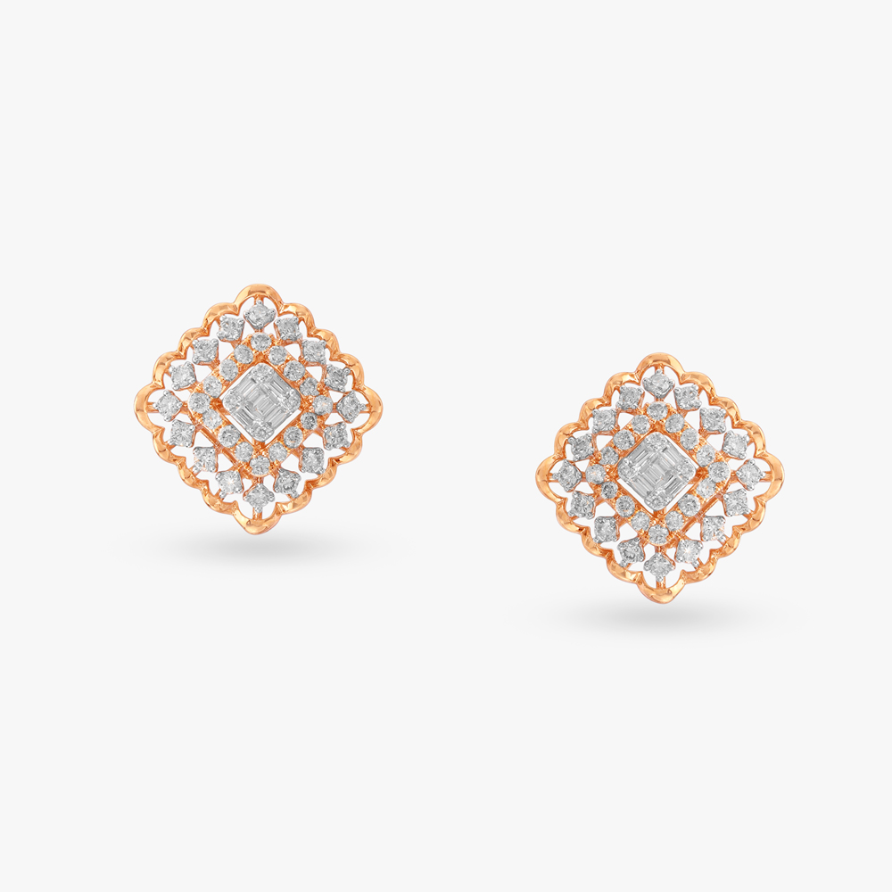 

Vibrant Diamond Stud Earrings