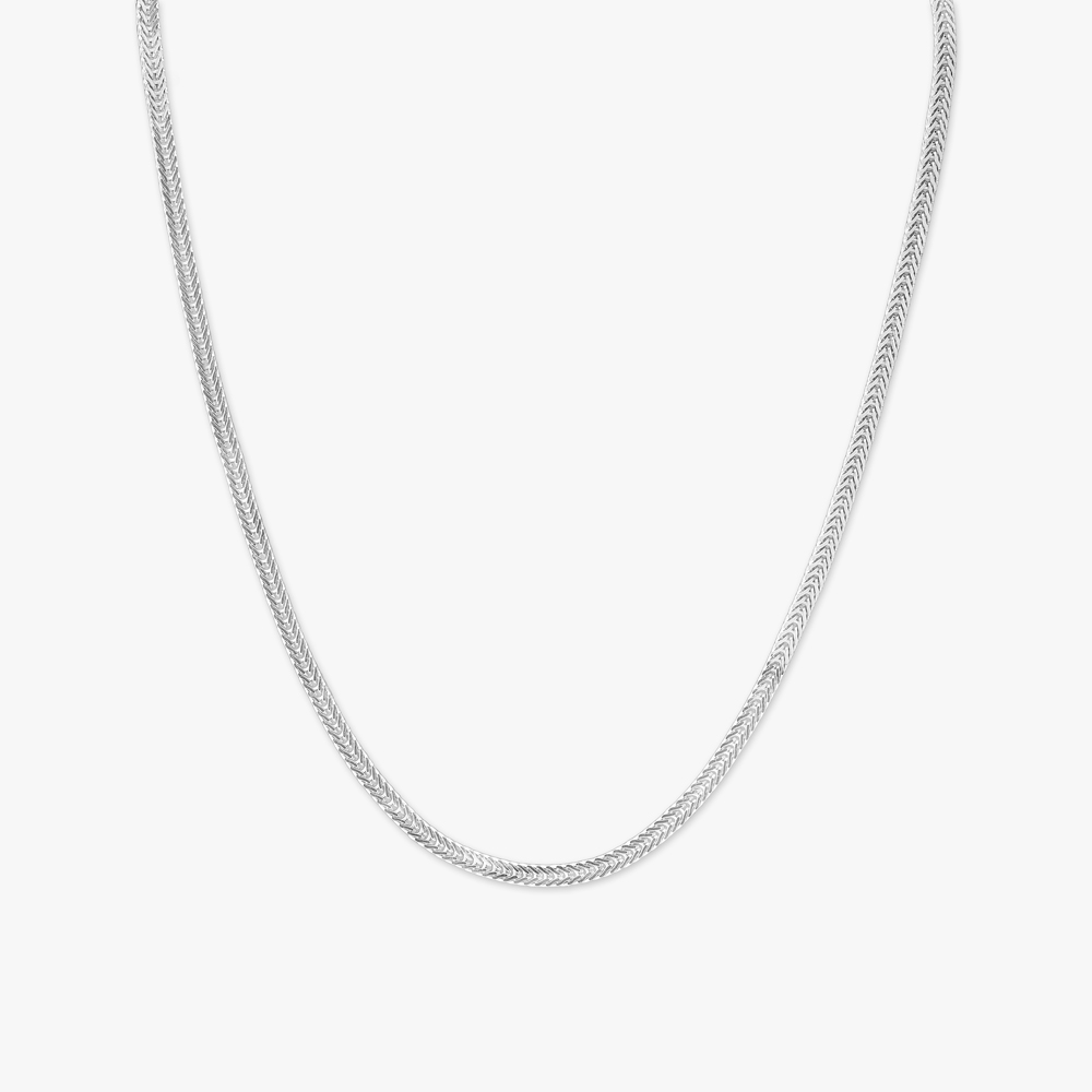 Timeless Braid Silver Chain For Men