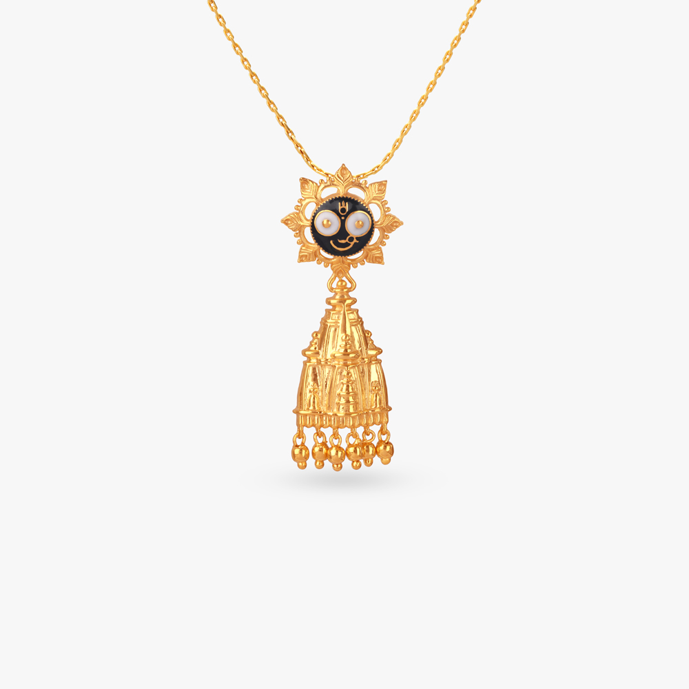 Sacred Swing Gold Pendant